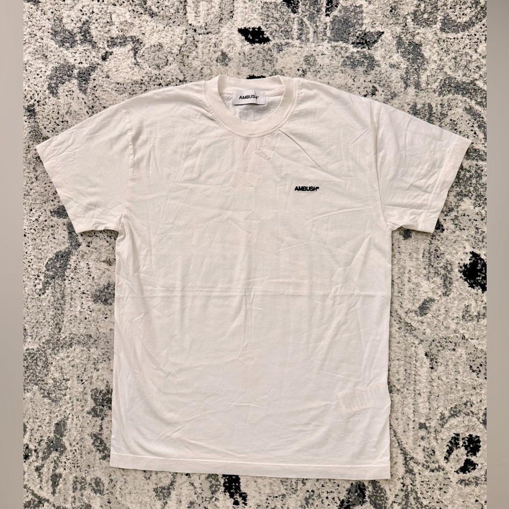 AMBUSH Design Embroided White T-Shirt